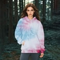 thumbnail image 6 of Bovemsi Sweatshirt for Women Long Sleeved Tie Dye Printed Casual Sportswear With Pockets Comfort Hoodie, 6 of 7