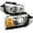 Clear Lens With Chrome Housing, variant on AKKON - For [Black] 2010 2011 2012 2013 Chevy Camaro LED Projectoer LH + RH Side Halogen Type Headlights