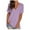 Purple T-Shirts for Women, variant on Fashion $15 & under Olyvenn Women's V Neck T Shirts Casual Rolled Short Sleeve Side Split Summer Tops Loose Fit Casual Tunic Blouses Pink 8