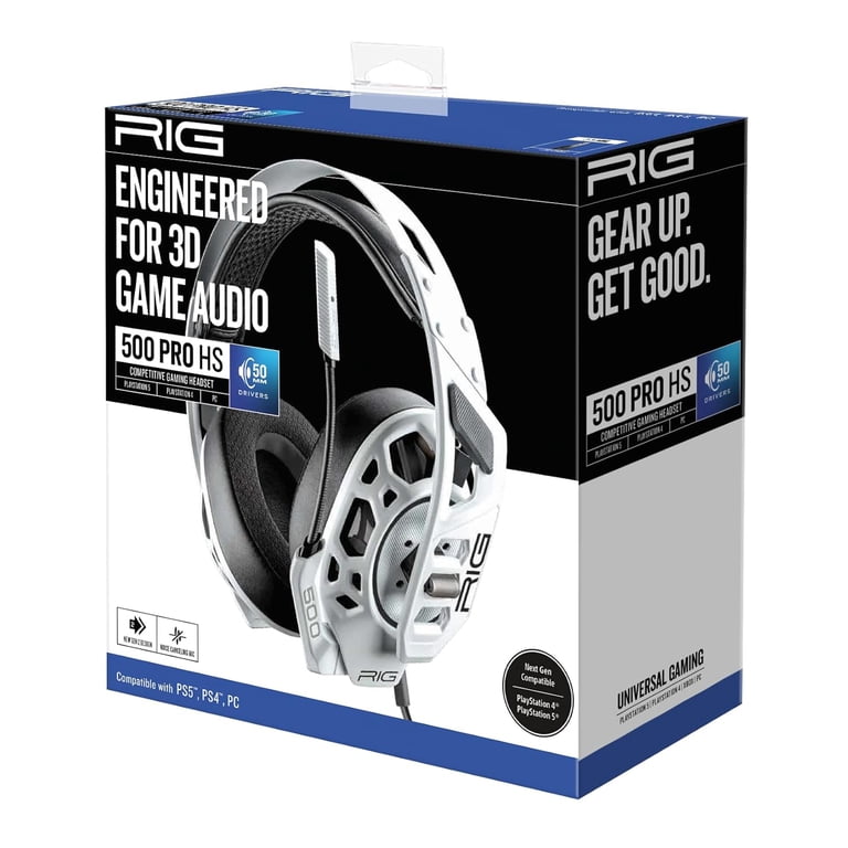RIG 500 PRO HS GEN 2 Over-Ear Gaming Headset, White: Computer