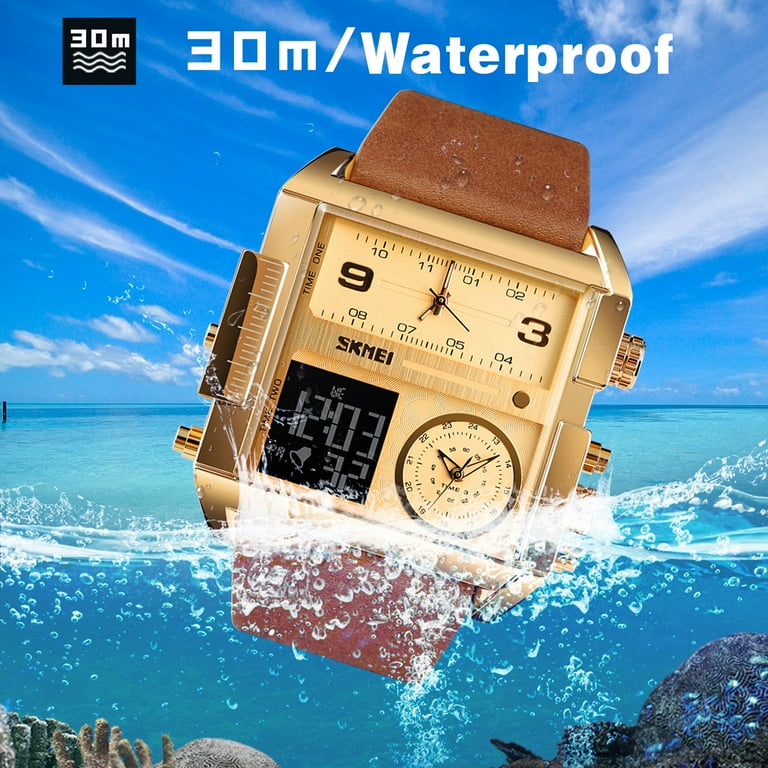 Square face best sale digital watch