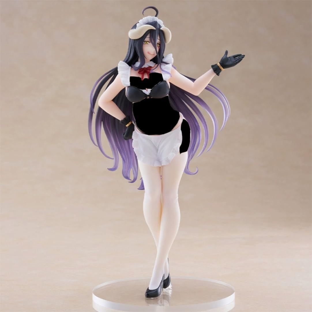 New Overlord Albedo (Maid Ver) Character Anime Model Statue Action Figures Desktop Ornament Popular Decorations Fan Souvenirs Creative Gift Collectable