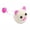 White, variant on Mosey Soft Cat Toy Cat Toy Plush Plush Cat Ball Soft Fluffy Toy with Bell for Indoor Cats Playtime Boredom Relief Durable Scratch-resistant Design for Fun