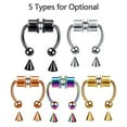 thumbnail image 2 of 1PCS Stainless Steel Nose Rings Nose Hoop Nose Piercing Body, 2 of 7