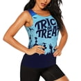 thumbnail image 2 of Haiem Halloween Trick Or Treat Printed Women's Workout Tank Top, Quick-Dry Sleeveless Gym Shirt, Breathable Lightweight Athletic Top for Running, Yoga, and Casual Wear-Large, 2 of 7