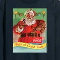 thumbnail image 3 of Coca-Cola - Sip Of Good Taste Vintage Coca Cola Santa - Men's Long Sleeve T-Shirt, 3 of 5