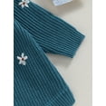 thumbnail image 6 of Arvbitana Infant Baby Girls Boys Sweater Romper Long Sleeve Flower Embroidery Knit Jumpsuits 0M 3M 6M 9M 12M 24M Newborn Casual Bodysuits Fall Clothes, 6 of 7