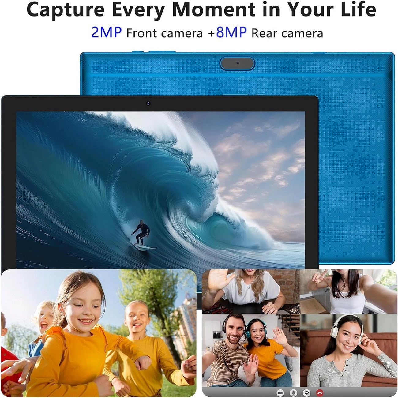 Android 13 Tablet 10 Inch, 12GB RAM+128GB ROM/2TB Expandable Tablet, 2 in 1 Tablets with Keyboard Case Mouse Stylus, 2.0GHz Quad-core CPU, 1280*800 IPS HD Screen, 5G WiFi6 BT 5.0, 8MP Camera Tablet