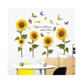 thumbnail image 2 of 2 Unids Pintado A Mano Mariposa Girasol Jardín De Infantes Fondo Decoración Etiqueta De La Pared - Amarillo JM, 2 of 5
