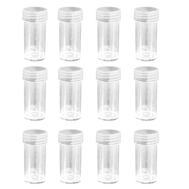 Bearachild 24 Uds botellas de almacenamiento de diamantes 5d Diy caja de accesorios de pintura de diamantes contenedores redondos de plástico para joyas Artesanía No.03 Bearachild HA004659-03