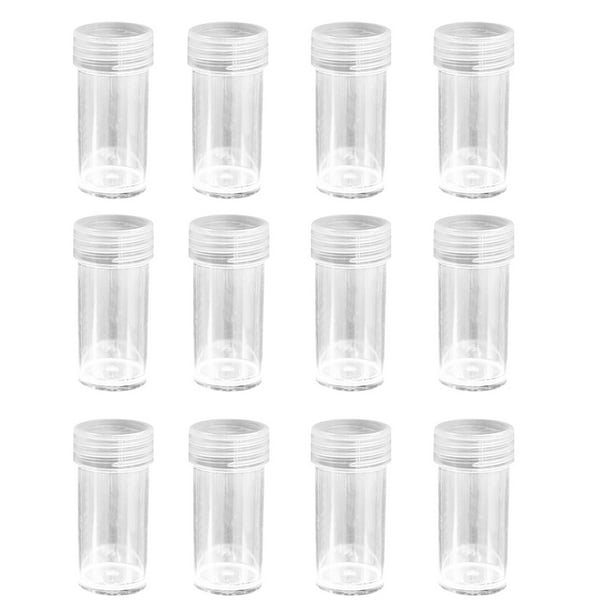 Advancent Botellas de almacenamiento de diamantes de imitación, contenedores redondos de plástico para joyas, cajas organizadoras de cuentas de arte Type8 NO8 Advancent HA004659-03