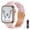 Pink Flowers, variant on SEURE Resin Band Compatible with Apple Watch Band 38mm/40mm/41mm/42mm,Fashion Lightweight Replacement Strap for iWatch Series S11/10/9/8/7/6/5/4/3/2/1SE Women Men Amber Brown