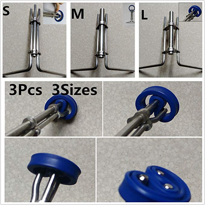 3pcs Hydraulic Cylinder Piston Rod Seal Up U-cup Installation Tools S M L Kit 