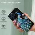 thumbnail image 3 of PIKWEEK Peacock Blue Black Case is a high-quality PC plastic protective case that is ultra-thin, shock-absorbing and non slip. Suitable for iPhone 14/iPhone 15 full range phone cases iPhone 15 pro Max, 3 of 4