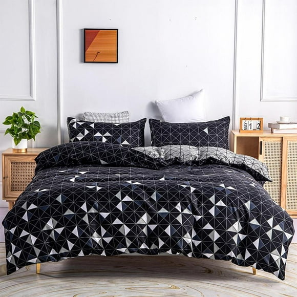 Feltree Duvet Cover Size, Duvet Cover Set with Buttons Closure, Soft Washed Microfiber Bedding Comforter Cover with A Pillowcases for All Season