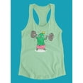 thumbnail image 3 of Cucumber Lifting Barbell Tank Women -Image by Shutterstock, Female XX-Large, 3 of 4