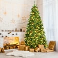 thumbnail image 4 of Patiojoy 7FT Pre-lit Hinged Artificial Pencil Fir Christmas Tree with LEDLights, 4 of 10