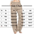 thumbnail image 3 of XFLWAM Linen Pants for Women Wide Leg Beach Summer Pants High Waisted Boho Baggy Flowy Palazzo Trousers with Pockets Red S, 3 of 6
