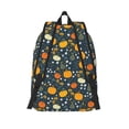 thumbnail image 2 of Lsque Pumpkin Pattern Canvas Daypack, Durable Backpack, High-quality Versatile Backpack,Vintage Compact Backpack-Small, 2 of 6