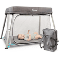 thumbnail image 2 of Hiccapop TravelPod Portable Playpen & Travel Crib for Baby, Lightweight, Foldable Portable Crib Playard with Zippered Door, Waterproof Base & Carry Bag, 2 of 6