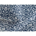 thumbnail image 3 of Ambesonne Floral Design Quilted Bedspread Set 3 Pcs, Flower Pattern Damask, Queen, Cobalt Blue and White, 3 of 4