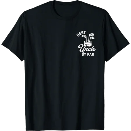 Best Uncle By Par Par Tee Dad Golf Golfing Pocket T-Shirt