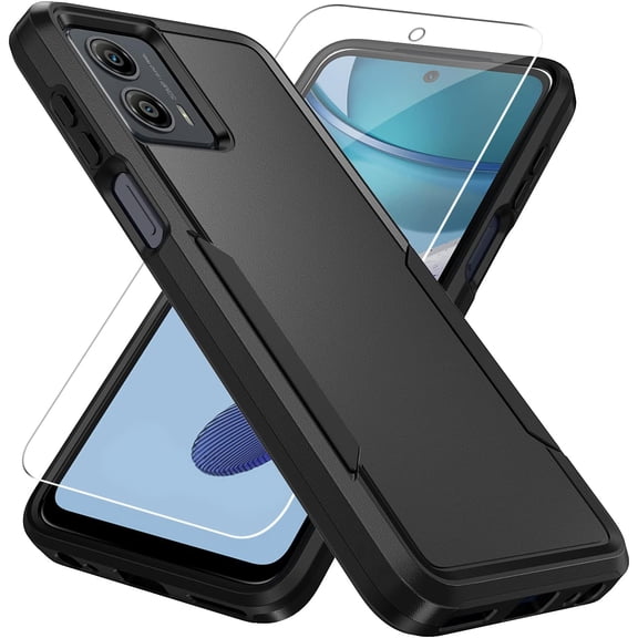 for Moto G 5G 2023 Case,Motorola G 5G 2023 Case with Screen Protector[ Grade Drop Tested] Heavy-Duty Tough Rugged Shockproof Protective Case for Motorola Moto G 5G 2023, Black