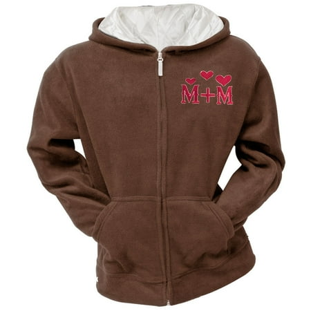 Mickey Mouse - Mickey & Minnie Women's Brown Zip Hoodie