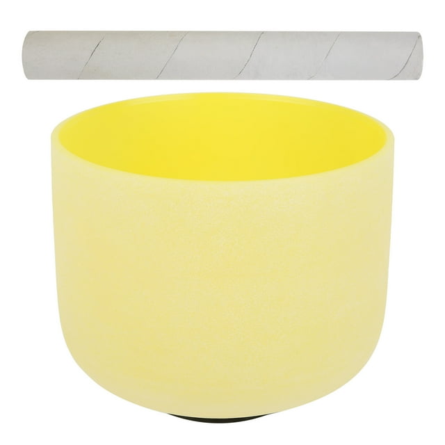 PVC Stylish And Beautiful Singing Bowl, Frosted Singing Bowl, Strong And Durable Music Instrument Child School For Home Yellow