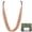 NK_10407_blazing_orange, variant on Bocar Long Multi Strand Handmade Beaded Statement Necklace with Gift Box, Navy Blue, 40 inches, Women (NK-10407-navy blue)