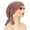 Pink, variant on Women Headscarf Hat Striped Print Lace-up Turban Hat Hair Loss Chemotherapy Headwear Full Coverage Head Wrap