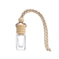 thumbnail image 2 of 1 Pc 5ml Hanging Car Air Freshener Diffuser,Empty Clear Glass Essential Diffuser Oil Aromatherapy Fragrance Perfume Pendant Glass Vials with Wooden Caps & Hanging String(C), 2 of 6