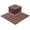 Style A#Brown, variant on iRerts Plastic Interlocking Deck Tiles, 44 Pack Outdoor Flooring Tiles 12" x 12", All Weather Use, Patio Floor Decking Tiles for Porch Poolside Balcony Backyard, Dark Gray