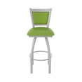 thumbnail image 5 of 870 Hadleigh 36" Swivel Bar Stool with Anodized Nickel Finish and Canter Kiwi Green Seat and Back, 5 of 5