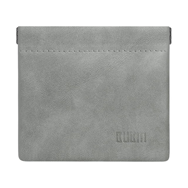 Inteprter Bolsa Suave Mini Auriculares Portátiles Bolsas de Cargador Auriculares de Teléfono Bolsa de Transporte Monedero Monedero Accesorios Cables de audio/vídeo gris oscuro S