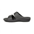 thumbnail image 3 of Aetrex Men's Milos Adjustable Orthotic Slides for Men Slip On Slide Sandals, 3 of 6