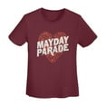 thumbnail image 4 of Mayday Parade Men'S Heart T-Shirt Black Women'S Basic Short Sleeve T-Shirt Burgundy Xx-Large, 4 of 5