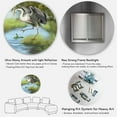 thumbnail image 5 of Designart 'Crane Hunting A Frog' Farmhouse Circle Metal Wall Art 23x23 - Disc of 23, 5 of 5
