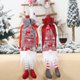 thumbnail image 5 of Inteprter Funda de botella de vino con cordón, manga de encaje roja para hombre mayor sin rostro de Navidad con pierna colgante, de comedor, bolsa de Kits de decoración para fiestas Gris Inteprter HA068784-01, 5 of 6