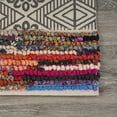 thumbnail image 2 of Lr Home Global 3 ft. x 5 ft. Chindi and Geometric Block Area Rug, 2 of 7