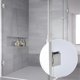 thumbnail image 2 of 4pcs Glass Door Hinge Glass Door Clamp Hinge Cabinet Glass Door Hinge Shower Glass Door Clamp, 2 of 5
