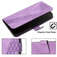 thumbnail image 6 of Feishell For iPhone 14 Plus Card Slot Case,360 Protection Luxury Leather+Soft TPU Shockproof Magnetic Clasp Flip Stand Wallet Cover with Detachable Wrist Strap.For iPhone 14 Plus,Purple, 6 of 12