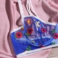 thumbnail image 4 of Soutien-gorge String sous-Vêtements Broderie Fleur, 4 of 7