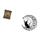 thumbnail image 5 of Marco de fotos floral tallado a mano de pared, soporte para cuadros antiguos, escultura decorativa de gato negro montada en la pared para ofi, 5 of 8