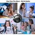 Bluetooth Headphones for Kids, Cute Ear Cat Ear LED Light Up Foldable