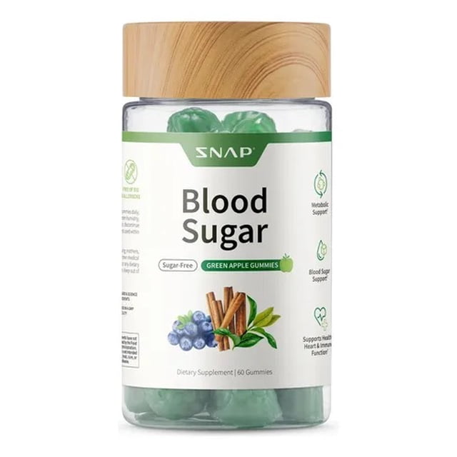 Snap supplements Blood Sugar Gummies (Apple) 60ct