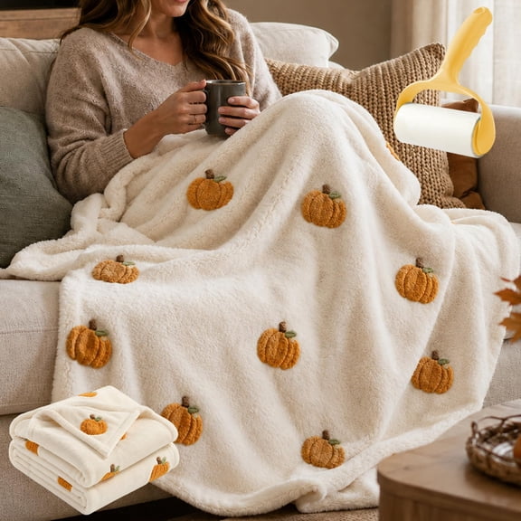 2027 New Halloween Throw Blanket with Pumpkin Patterns,Halloween Blankets and Throws,Halloween Fleece Blanket