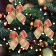 thumbnail image 5 of 10-Piece Assorted Christmas Bow Set - Multi-Style Fabric Bows for Tree Garland & Holiday Decor, Festive Styling Accessories for Party & Home, 5 of 9