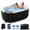 Black LED Oval 2 Person, variant on FICISOG Inflatable Hot Tub with LED Lights for 2 Person, Portable Hot Tubs with Heating Pump, Outdoor Blow up Hot Tubs, 150 Gallons and 100 Jacuzzi Jets, Perfect for Mom & Daughter, Dad & Son