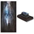 thumbnail image 7 of Coolnut White Wolf Towels Absorbent Bath Towels Set Soft & Comfortable Towel Set for Home Hotel Decor, 3 Piece Washcloth Gift, 7 of 7